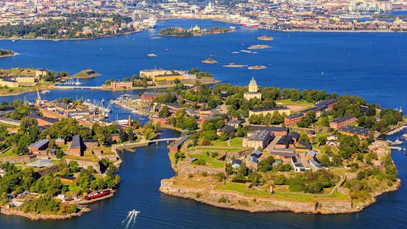 �lands sk�rg�rd under bussresa till �land och Finland med Med viking Lines fina fartyg