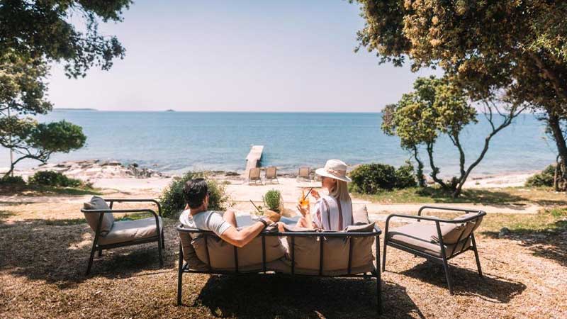 Avkoppling på Resort Amarin i Rovinj, Istrien, Kroatien