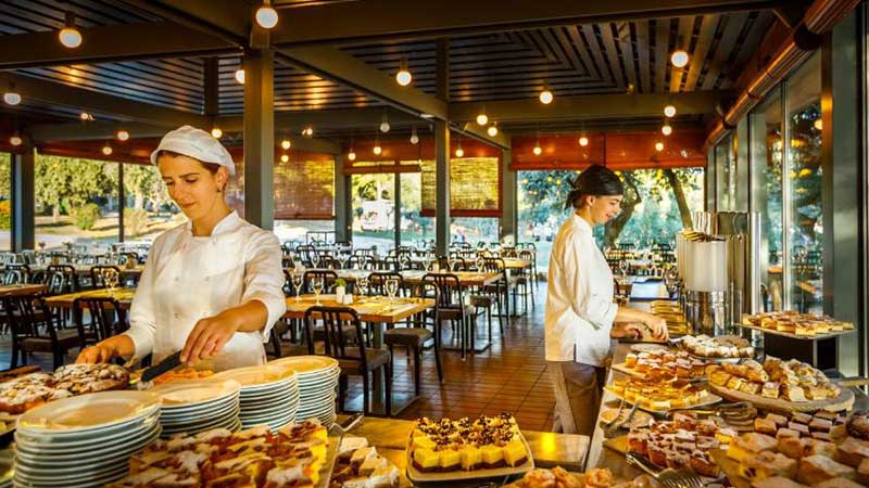 Restaurangen på Resort Amarin i Rovinj, Istrien, Kroatien