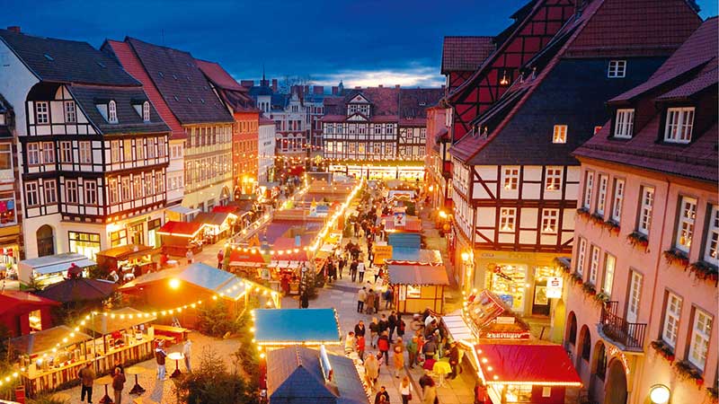 Quedlinburg julmarknad Julmarknadsresa till korsvirkesstaden Quedlinburg