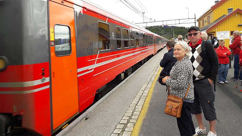 Tj�rnarpsbuss g�ster som ska njuta av den klassiska t�gresan p� Bergenbanan