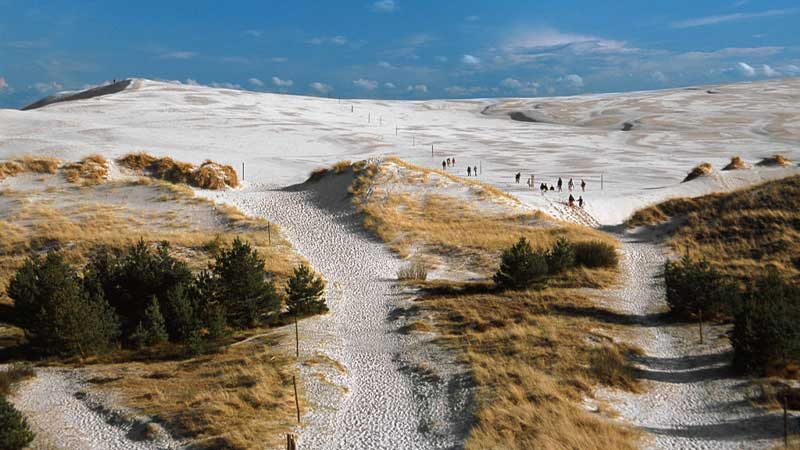 Unika sanddyner i Slowinski nationalpark � bussresa med Tj�rnarpsbuss till Pommern