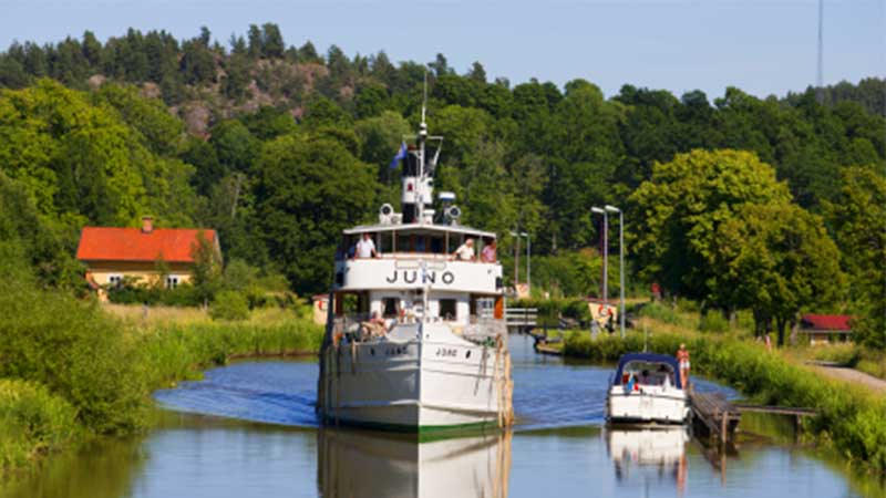 m/s Juno p� G�ta Kanal - V�rlkden �lsta passagerarfartyg i trafik sedan 1874