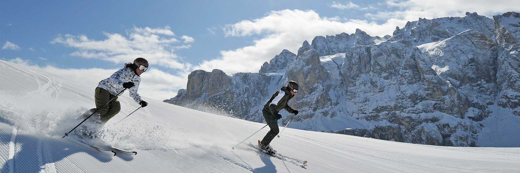 Skidresor i Alperna. �k skidor i �sterrike och i Italien